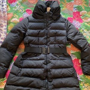 Zara Woman Dawn Puffer Winter Jacket With Belt